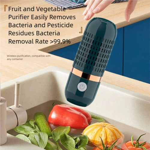 Wireless Fruit Vegetable Washing Machine Protable Fruit-blue 1