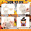 4PCS Unfinished Wood Frames Unpainted Picture Frame For Kid 4