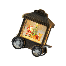 Christmas Cart Music Box Christmas Snow Globe Musical Box for-A