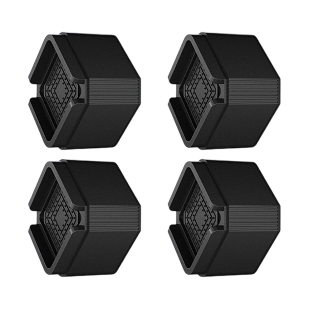 4Pcs Anti Vibration Pad Noise Reducing Feet-Black Single Layer 7696001498095