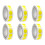 6 rollen Red Dot Sticker Kleurcodering Label Zelfklevend-Geel 1