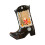 Capricious Light Up Boot Ornament Feature Forest Deer Scene-A 1