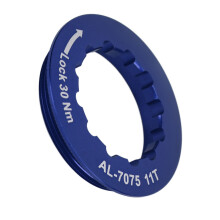 Aluminum Alloy Blue Cassette Lockring for Mountain Bike Cycling Components