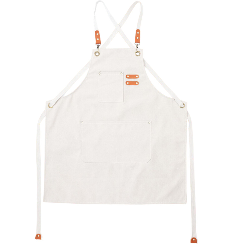 Thickened Work Apron Waterproof Multiuse Apron-Off White Color 7696001497739