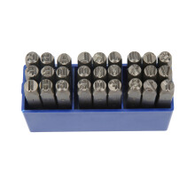 High Carbon Steel Letter Punch Set 27 Letters 6mm for Jewelry Artwork