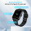 Smartwatch mit Herzfrequenz-, Blutdruck-, Blutsauerstoff- und Schrittzähler Black 4