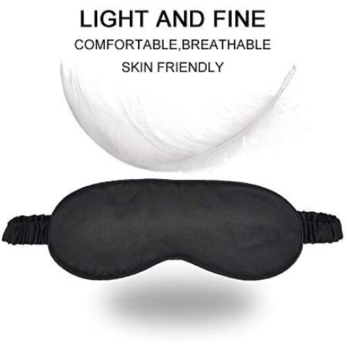 Schlafmaske - Seide Black 1
