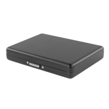Water Resistant Aluminium Alloy Cigarette Holder Case Black Compact