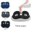 Ergonomisk sædehynde med memory foam DarkGrey 3