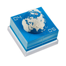 3D Earth Memo Pad Calendar 2025 Tear Away Calendar Desk Calendar