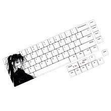 Capuchons de touches de clavier Heroine Girl, 75 touches,