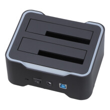 Double Bay USB3.0 Hard Drive Docking Station for Hard Disks