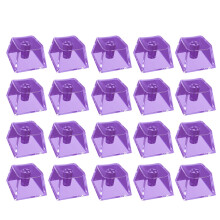 20 stuks transparanten Keycaps blanco-Transparant Paars