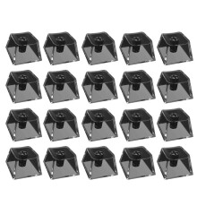 Transparents PC Blank Keycaps Set voor-Transparant Zwart