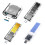 USB 3.0 Gen1 M.2  Solid Disk Drive-Blue with back shell 2