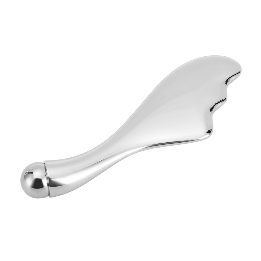 Silver Facial Rejuvenation Companion, Tighten Skin Stainless Steel Gua Sha Beauty Tool For Unmatched Massage Experience, Enhance Your Skincare Routine With