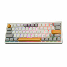 Professional Russian Mechanical Gaming Keyboard LED-cream gray
