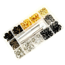 200Pcs 4 Color Eyelet Grommets Tarpaulin Eyelet with Grommet