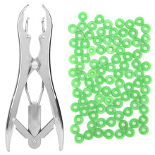 Werkzeug für die Tierhaltung, Edelstahl-Banderzange mit ergonomischem Griff, elastischer Ballonexpander für die Tierpflege, hohe Qualität und