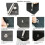 200Pcs 4 Color Grommets Eyelets with Install Tool, 6mm Eyelet 4