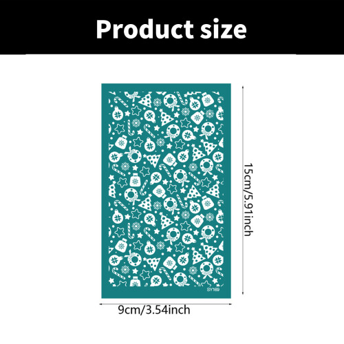 Christmas Theme Silk Screen Stencils Reusable Earrings-SY170 2