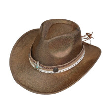 Chapeau de Cowboy Roleplay pour adultes, chapeau Fedoras à-café