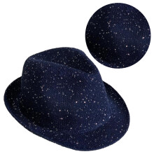 Mardi Gras Adulte Derby Chapeau Respirant Mascarade-Bleu