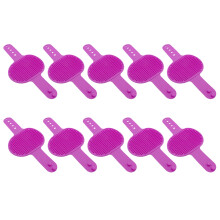 10pcs Multipurpose Cats Grooming Set Silicone Furniture-Pink