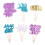 Sea Creature Cake Decoration Inserts 4/6 Art Styles-6 models 1