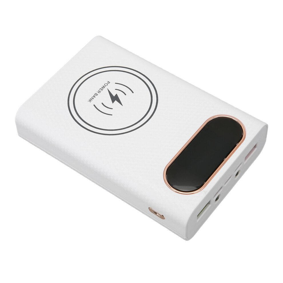 Diy 21700 Power Bank Case 22.5W Fast Wireless Charging White 4991372216716