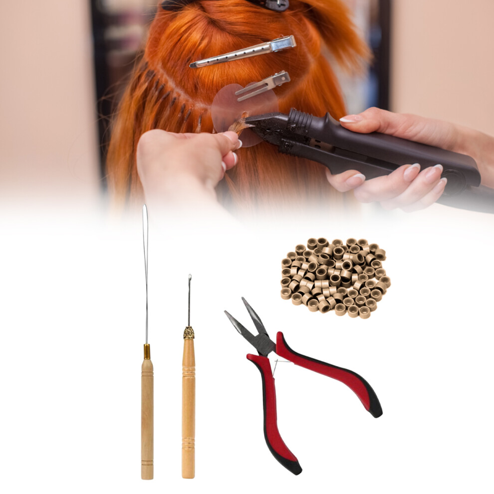 Unisex 4 Stã¼Cke Haar Perã¼Cke Zange Gebogene Spitze Holz
