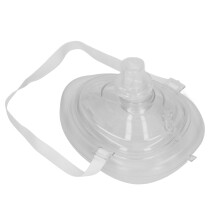 Bouclier facial en silicone souple réutilisable pour RCP, couvre-visage d'urgence en rouge