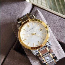 NEW BURBERRY BU9115 WOMENS WATCH STAINLESS STEEL SILVER STRAP SILVER DIAL