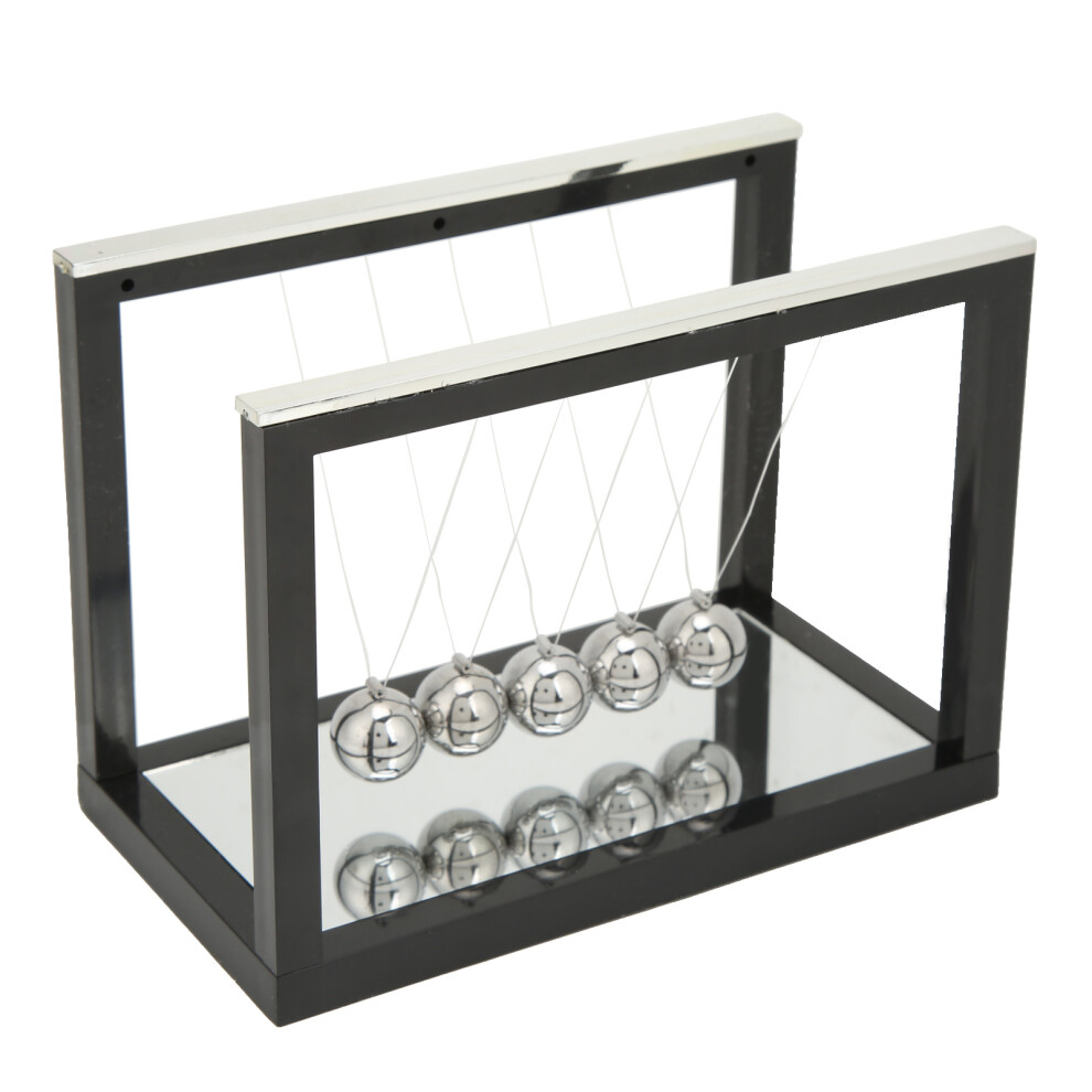 Black Relaxation Aid For Desk, Pendulum Balls With Elegant Stylish Design, Balance Balls For Office And Home Stress Release (Black)