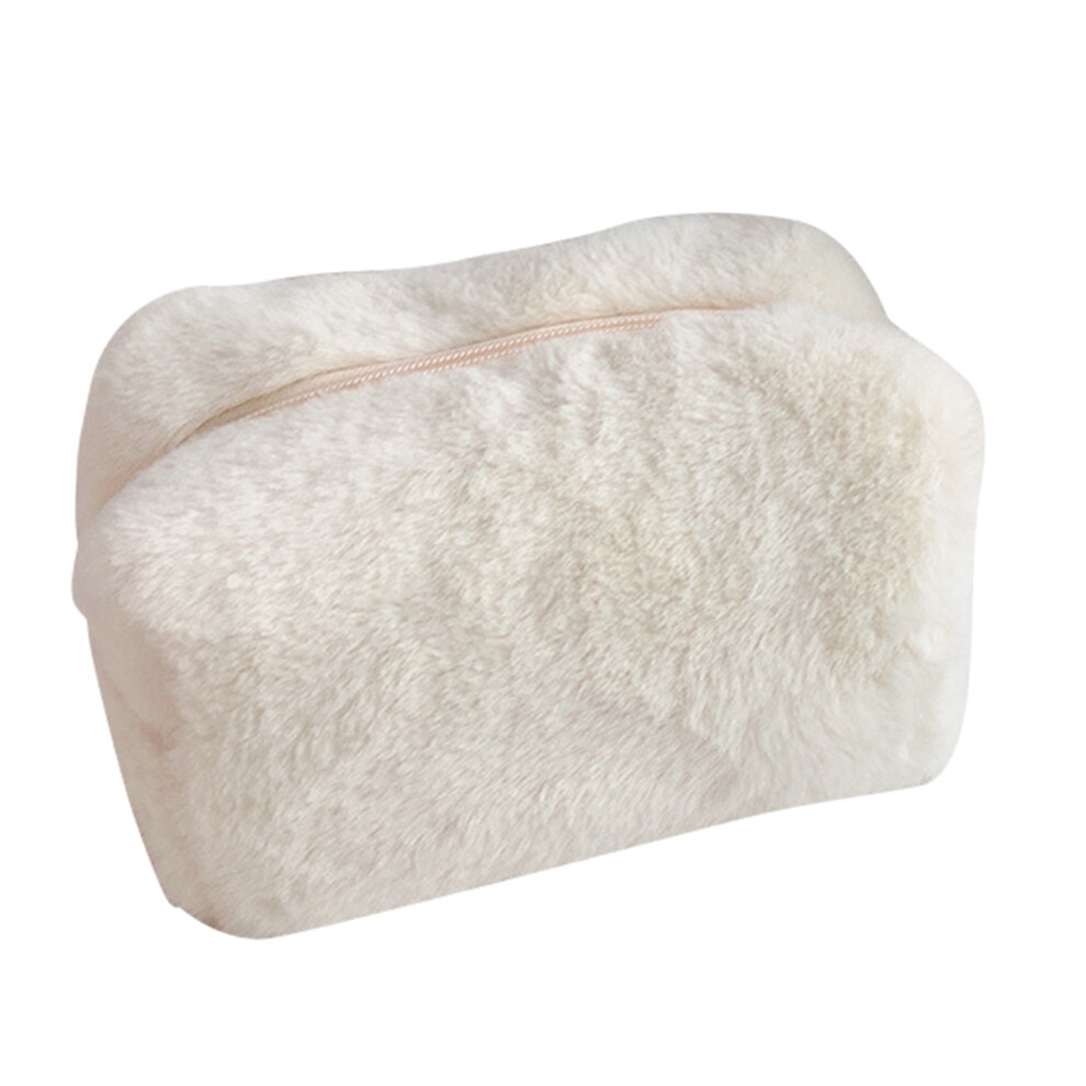 Fluffy Travel Pouch For Your Beauty Essentials, Fashionable Toiletry Bag Dustproof Protection Ensures Safe Storage Of Cosmetics And Skin Care Products