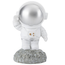 Miniaturas de astronautas em miniatura, decoração vibrante do espaço sideral, processo de resina que garante um enfeite de bolo atóxico e