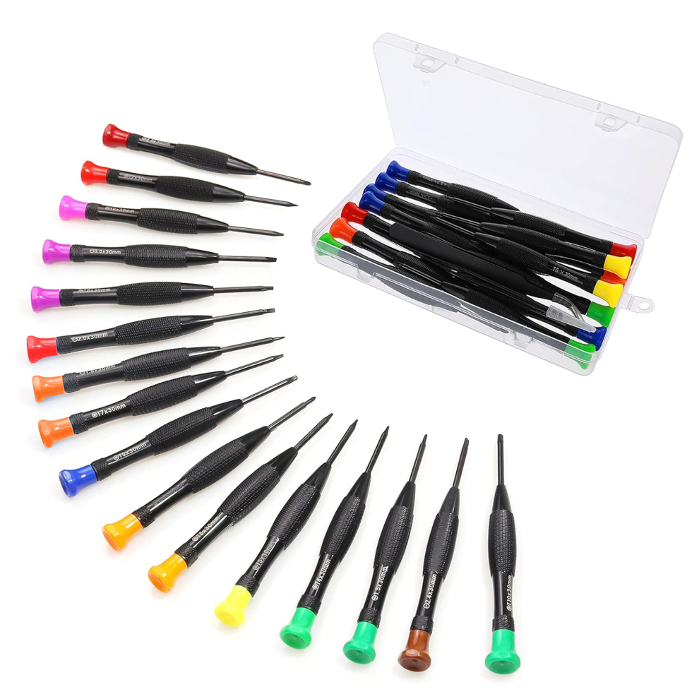 Ultimate Repair Companion, Magnetic Small Screwdriver Set With Flathead Phillips Screwdrivers, Pentalobe Torx Star Tools For Eyeglass, Phone, Watch 9405630326437