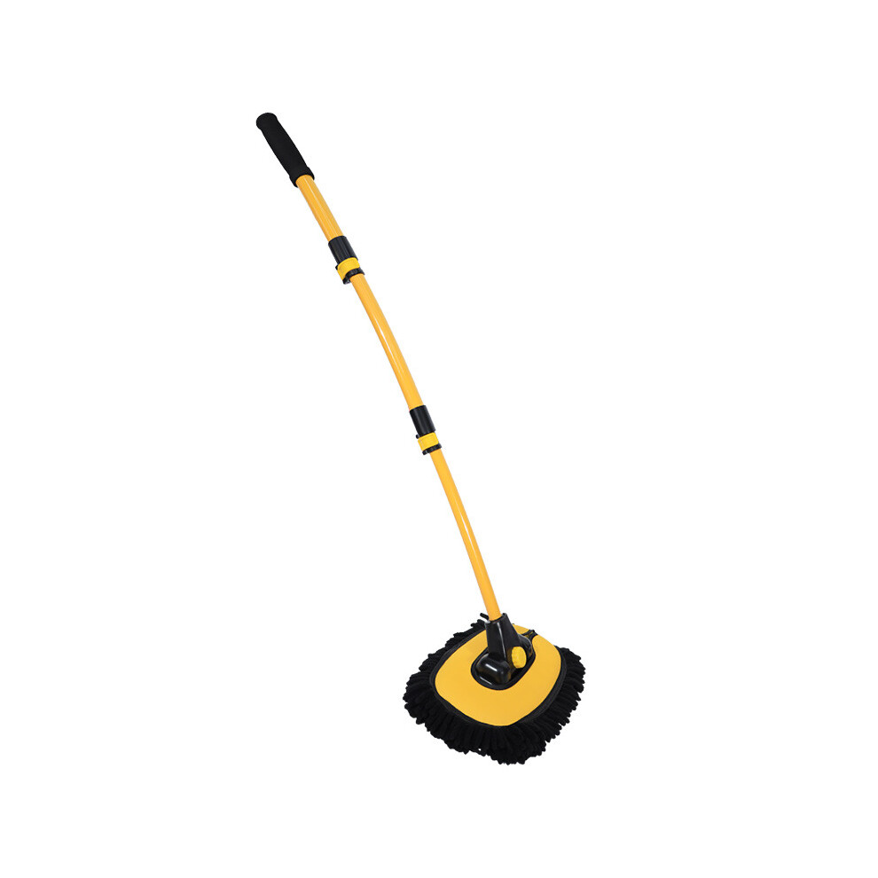 Aluminum Alloy Car Wash Mop, Ergonomic Design Soft Bristles For Cars, Trucks, Suvs, Rvs, (Yellow) Yellow 9405630633771