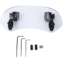 Verstellbare Clip-On-Windschutzscheibe für Motorräder, universelle Passform, reduziert Windgeräusche am Helm, erweiterter Verstellbereich für