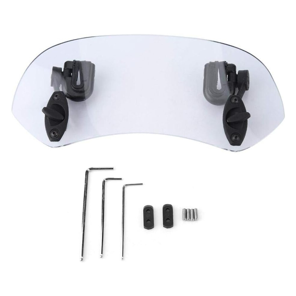 Adjustable Design Windscreen Deflector, Motorcycle Windshield Extension For Enhanced Safety & Waterproof Performance (Gray) Gray 9405630634266