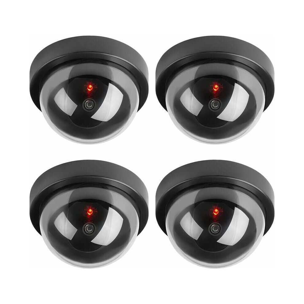Realistic Simulation Fake Security Camera, Effective Deterrent Against Theft And Vandalism, Set Of 4 With Easy To Install, Battery Operated And 9405630046960