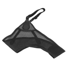 Imbracatura da petto per l'arco in mesh 3D regolabile in PU, traspirante, leggera, nera
