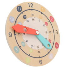 Interactive 3-Layer Learning Clock 15x15cm for Kids' Time Education