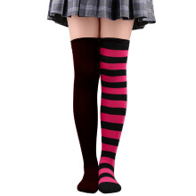 (StyleR) Halloween Over Knee Socks Striped Adults Christmas Gifts Fashionable Comfortable Women Socks