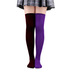 (StyleB)Halloween Over Knee Striped Socks for Adults, Christmas Gifts Fashionable Comfortable Thigh High Socks Women