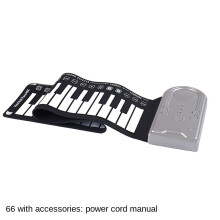 (Starlight Silver) 49 key piano hand roll with trumpet