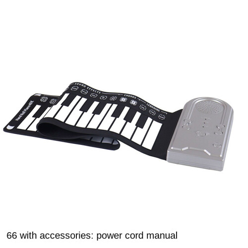 (Starlight Silver) 49 key piano hand roll with trumpet