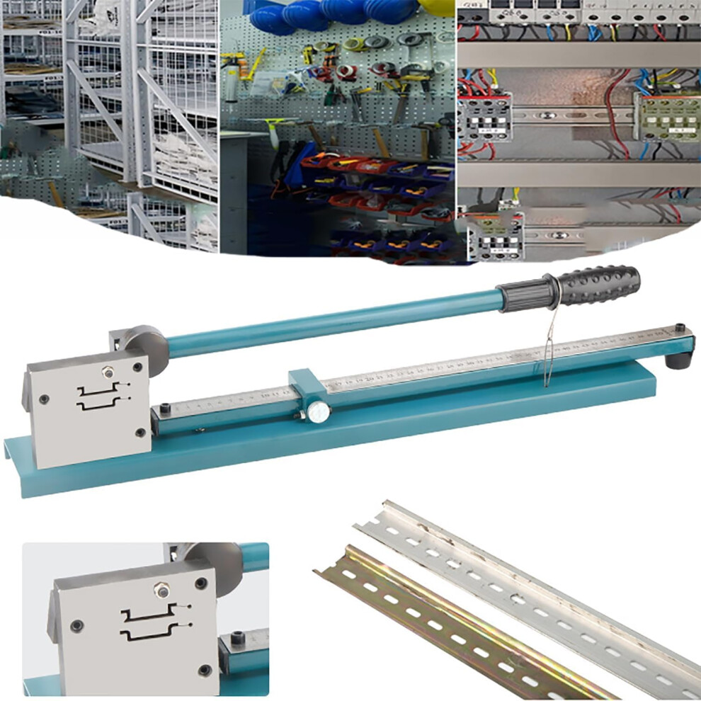 Manual Din Rail Cutter Tool Bench Trunking Cutting Machine With Double Groove And 50Cm Ruler Manual Guide For Slotted Aluminium Cutting 1 9426802551365