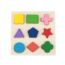 Brinquedo Educativo Montessori, Quebra-cabeça de Madeira com Encaixe de Peças, Estimula o Aprendizado Precoce Através do Desenvolvimento da
