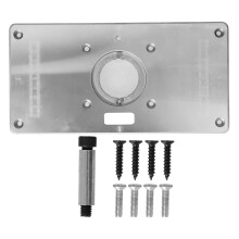 Precision Aluminum Router Templates, Aluminium Router Table Insert Plate, High Quality Aluminum Alloy Materials Anodized Surface Harder Wear